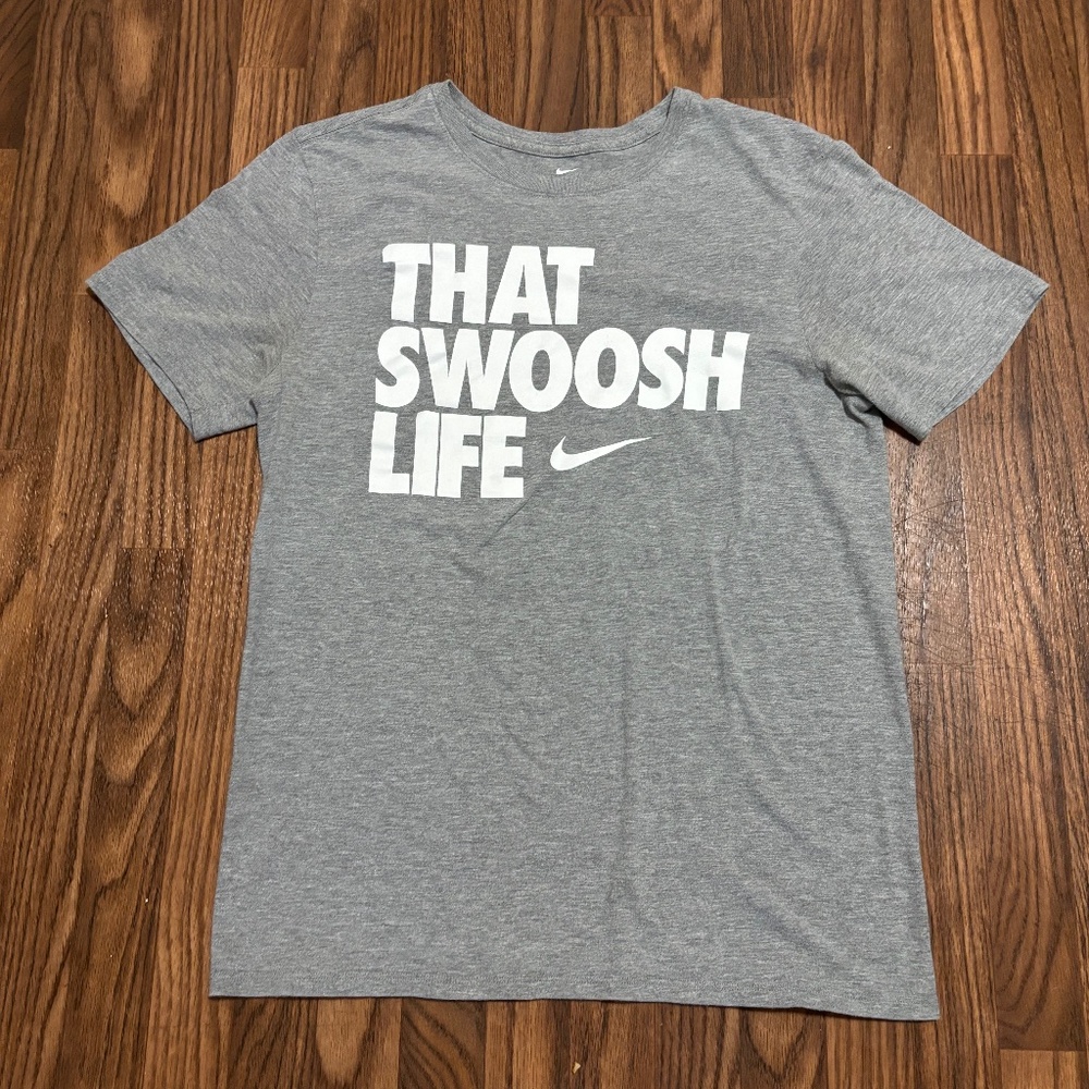 Nike Athletic Cut Tee * That Swoosh Life * Men Size Medium